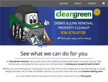 Tablet Screenshot of cleangreentexas.com